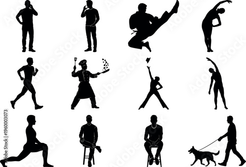 Isolated musical notes on transparent background