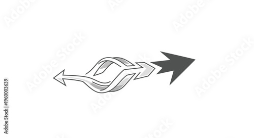 Airflow Dynamics Illustration with Directional Movement