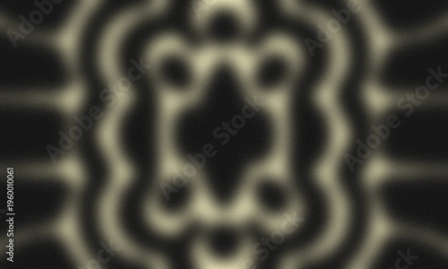 Abstract Grainy Monochrome Background with Organic Wavy Shapes. Template for Banner, background and etc.