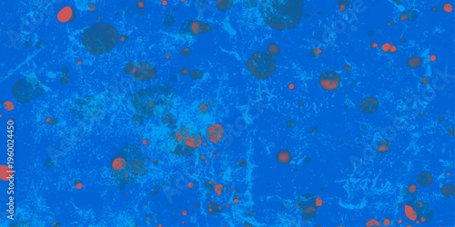 red and blue paint drops background. 