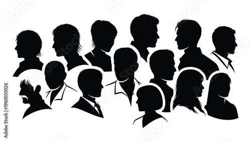 A group of people in silhouette