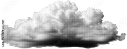 Cloud Contemplation: A captivating depiction of a singular, voluminous cloud, sculpted by nature's artistry, inviting contemplation of the vast atmospheric expanse.