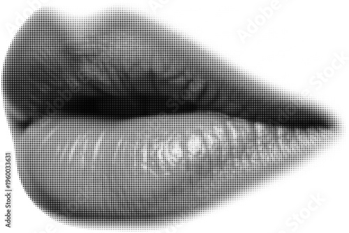 Sensual Lips: A close-up shot captures the exquisite curves and delicate textures of a pair of lips in black and white, exuding an aura of mystery and intimacy.