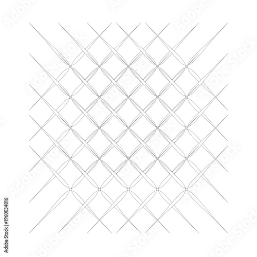 Diagonal Geometric Seamless Pattern with Interwoven Lines and Diamond Grid