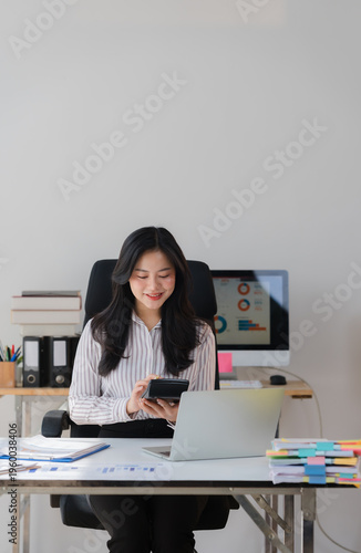 Quadro su tela Business financing accounting banking concept
