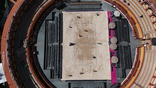 La Plaza de Toros Jorge “El Ranchero” Aguilar en Tlaxcala, México, adaptada como sede del Tour Mundial de Voleibol de Playa Challenge Tlaxcala 2026.