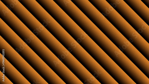 Vibrant abstract image with diagonal lines forming a striped pattern in bright orange color