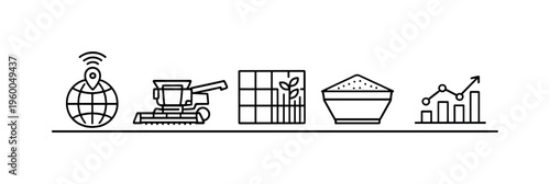 Crop yield mapping and combine harvester data collection for performance analysis and precision agriculture optimization in large-scale farming operations, combine harvester, yield