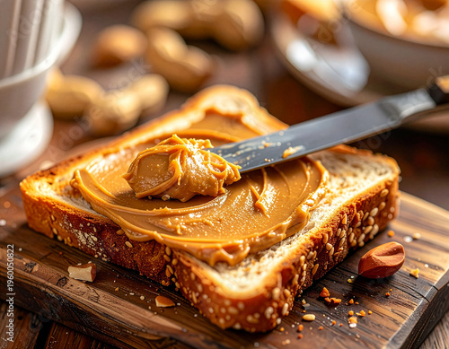 Kanapka z masłem orzechowym