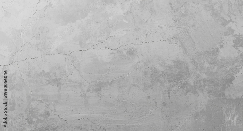 Fototapeta premium Smooth polished concrete wall in gray with scratch texture as background