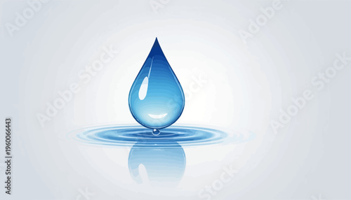 blue water drop