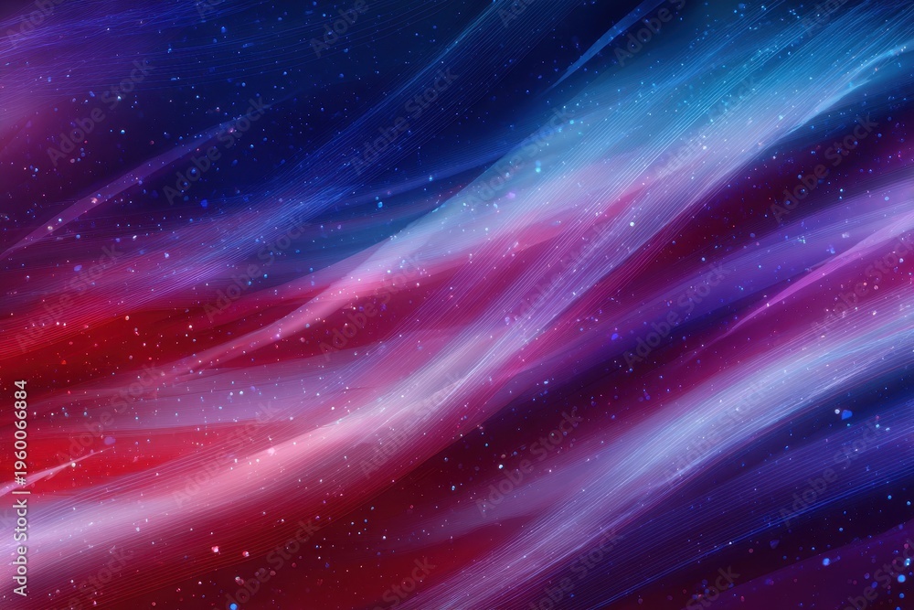 Fototapeta premium Stylized flag-inspired digital illustration featuring bold gradients and soft textures