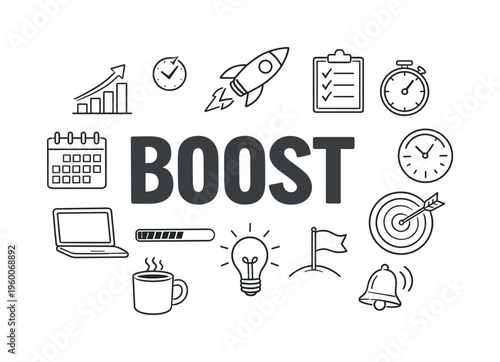 Daily productivity boost and performance improvement lifestyle focused on accelerating task execution, maintaining momentum and achieving efficient outcomes in modern work routines