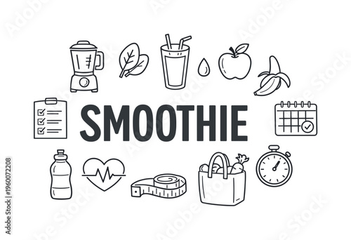 Healthy smoothie preparation and nutrition boosting routine centered on blending fresh ingredients, planning balanced snacks and supporting energetic wellness habits in busy