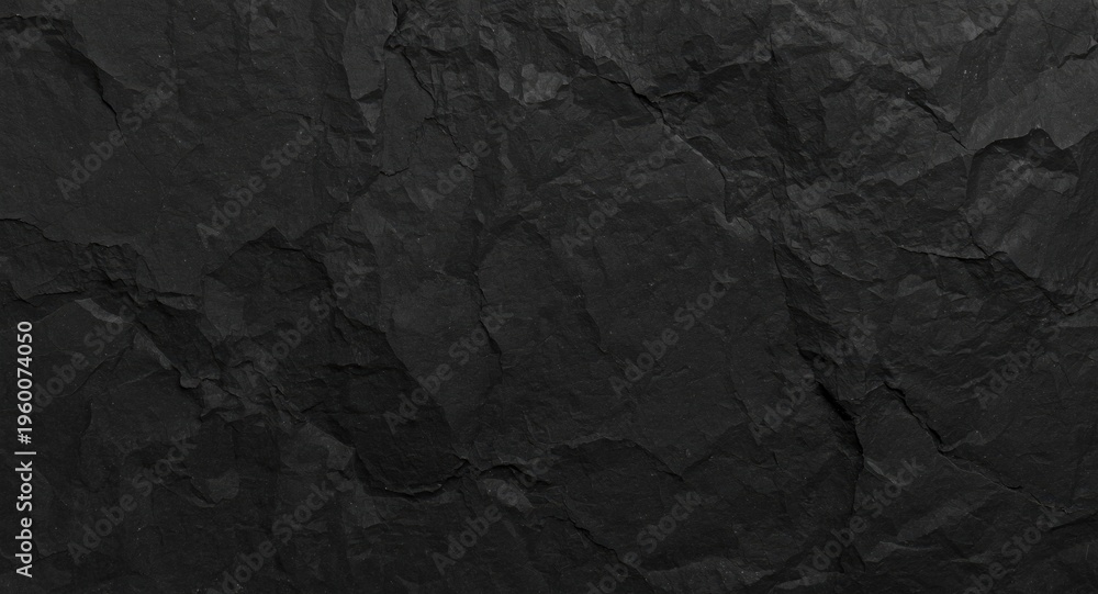 Fototapeta premium Smooth white crumpled paper grain on black backdrop for creative design and print use