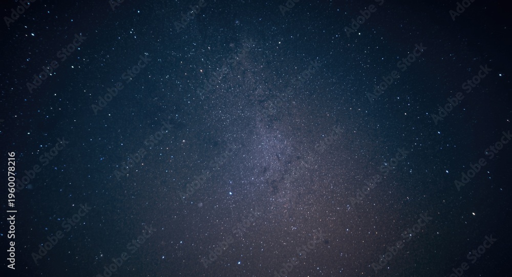 Fototapeta premium High ISO night shot of Milky Way galaxy featuring blur and grain