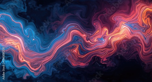 dynamic swirling abstract painting with bright colors generated by ai tools