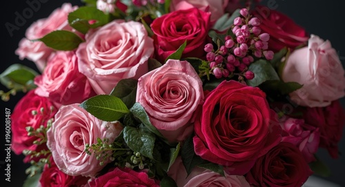 lush rose bouquet painted with watercolor brush strokes