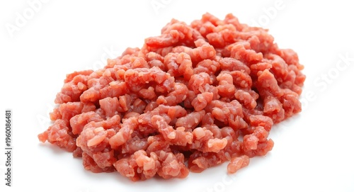 Portion of uncooked minced ...