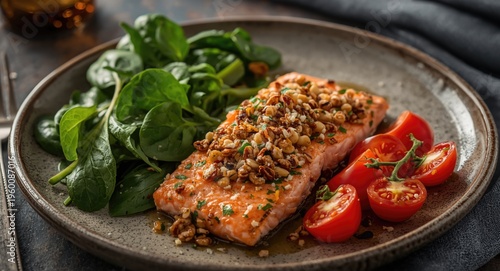 Oven roasted salmon fillet ...
