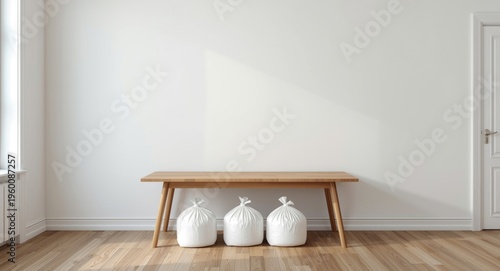 Minimalist interior with wh...