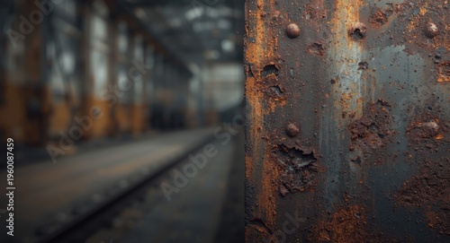 Corroded metal sheet featur...