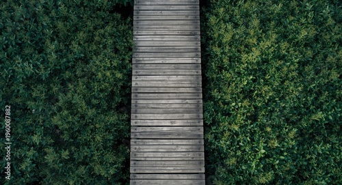 High angle image of a wide ...