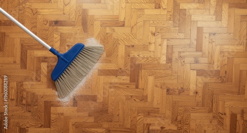 Gently cleaning a hardwood ...