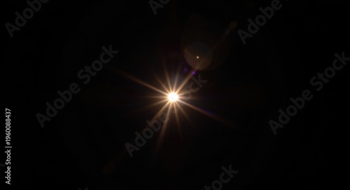 Lens flare enhanced digital...