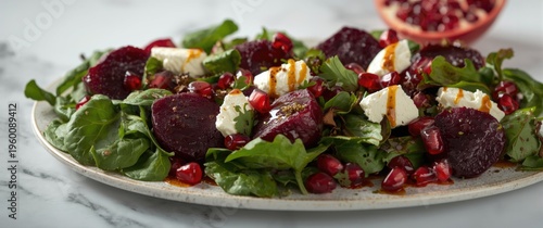 Roasted beets and goat chee...