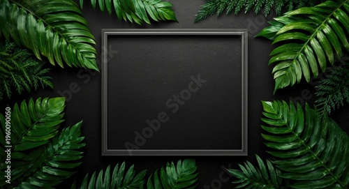 luxury dark square photo fr...