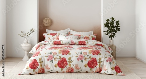 Eye catching floral duvet c...