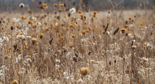 Cold season meadow featurin...