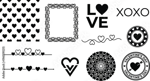 set of vector elements for design