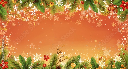 Seasonal festivity vector a...