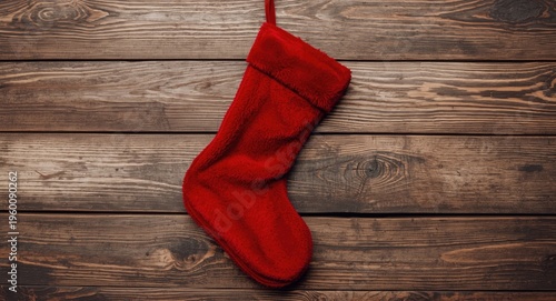 Plush red velvet holiday st...