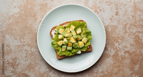 Inviting breakfast toast la...