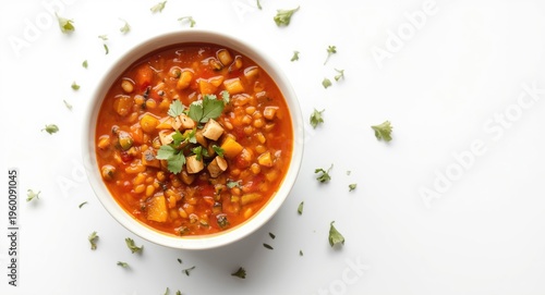 Middle Eastern vegan soup w...