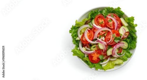 Healthy fresh salad of toma...