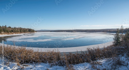 Icy water reservoir with wi...