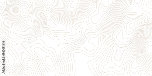 Topographic beautiful white and black contour topo wavy pattern map line design, geography map line,White geographic contour map. Abstract outline grid.
