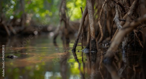 Selective focus mangrove ro...