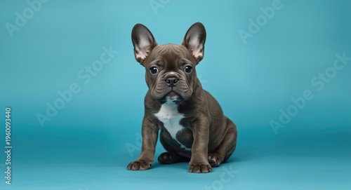 French Bulldog puppy sittin...