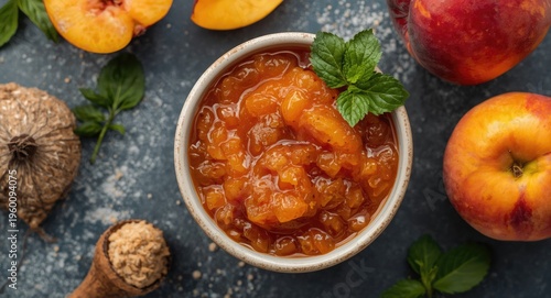 Naturally prepared peach ch...