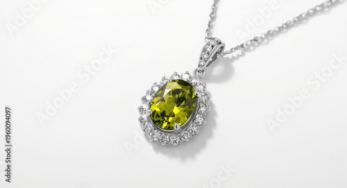 Elegant silver pendant with...