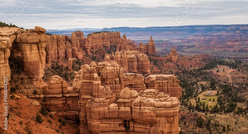 Landscape of enormous stone...