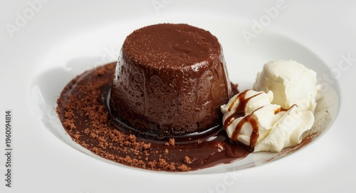 Rich creamy chocolate puddi...