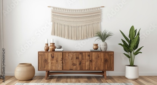 Boho inspired living room w...