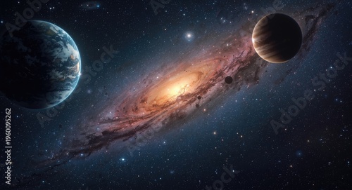 Colorful astronomical portr...