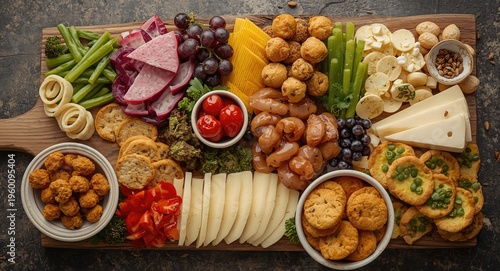 Overhead view of a rustic w...